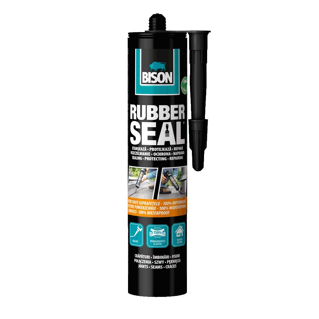 Rubber seal hidroizolatie pe baza de cauciuc natural si polimeri 310ml bison