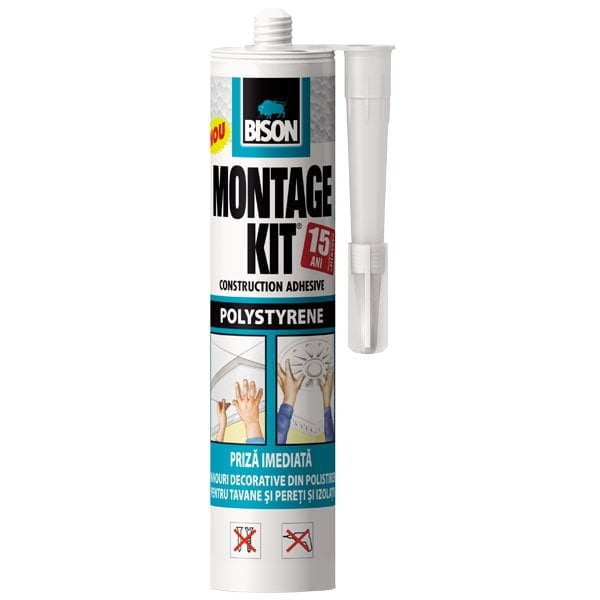 Adeziv pentru polistiren BISON Montage Kit Polystyrene, 470g