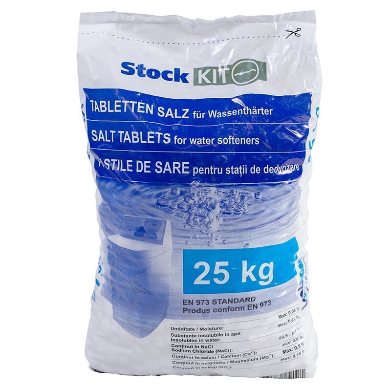 [3306] Pastile de sare Valhoh pentru statie dedurizare min.99.5 NaCl sac 25kg Valrom