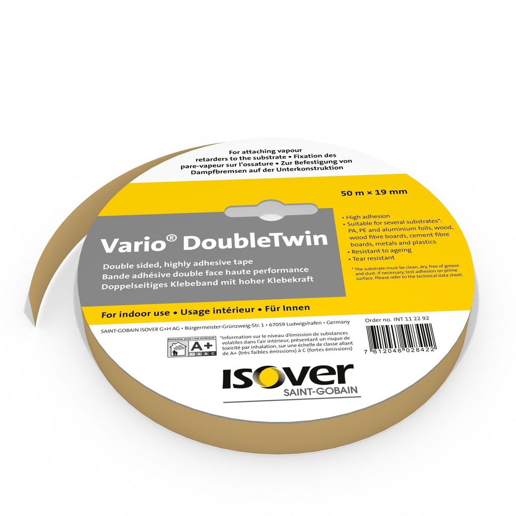 Banda dublu autoadeziva (19mmx50m) Vario Double Twin Isover