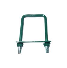 [60408] Brida gard 60x40mm pentru stalp rectangular verde