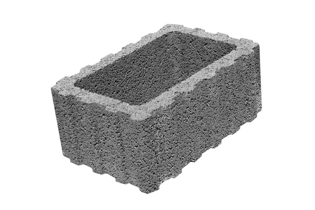Jardiniera J2 25cm 40x60 16bc/pal 510kg/pal gri ciment Elis Pavaje