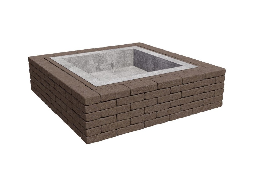 Focar Quadra 139.5x139.5x38.5cm maro Elis Pavaje