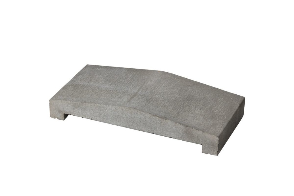 Capac gard 2 6cm 25x50 4bc/m 68bc/pal gri ciment Elis Pavaje