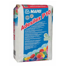Adesilex P10-adeziv pe baza de ciment alb pt sticla, marmura,mozaic ceramic 25kg Mapei