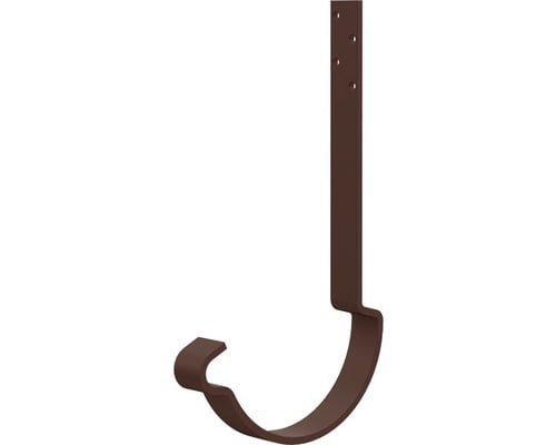 [crl/125/4mm 8017] Carlig jgheab ranforsat 125mm ral8017 Metigla