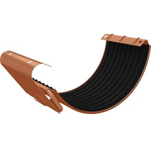 Piesa imbinare jgheab cu garnitura 125 ral3011 Metigla