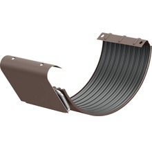 [imb/125mm 8017] Piesa imbinare jgheab cu garnitura 125 ral8017 Metigla