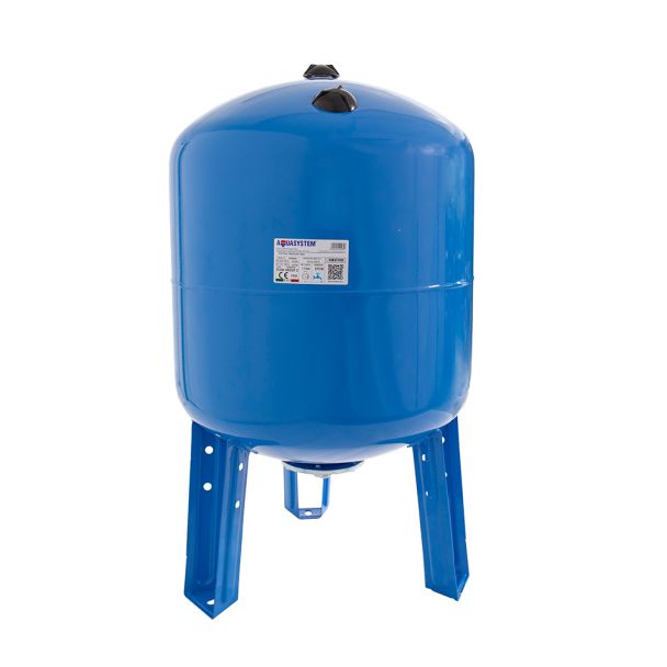 Vas de expansiune vertical cu suport VAV100, apa rece, volum 100 l, presiune max.10 bari  Aquasystem