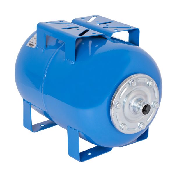 Vas de expansiune orizontal Wassertechnik WTH50BLUE, apa rece, volum 50 l, presiune maxima 10 bar