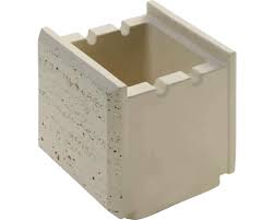 Boltar pentru gard Traverstone Block Smoke, 300 x 300 x 200 mm Star Stone