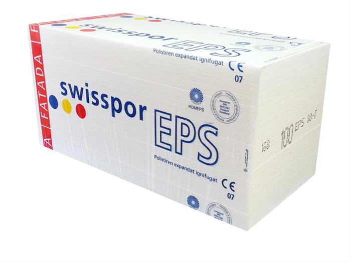 Polistiren expandat 3cm eps80 8mp 16foi/bax 0.24mc/bax Swisspor