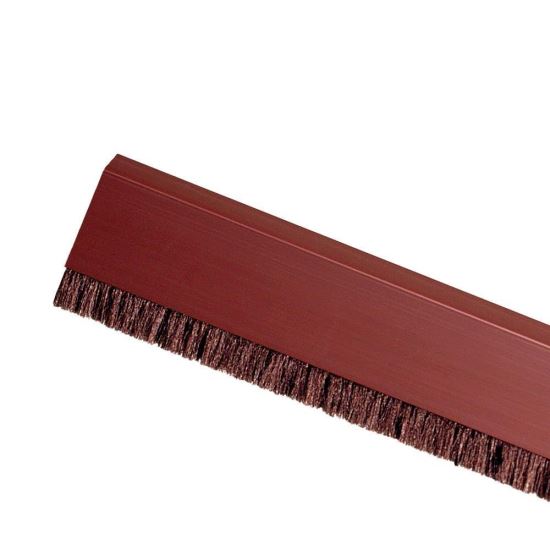 Bandă pentru ușă PDS-B-ZK, autoadezivă, din PVC, cu perie, 1m, maro, Ellen
