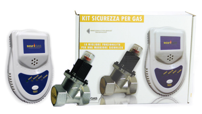 [79801] Detector gaz cu electrovalva3/4" Sicur Gas