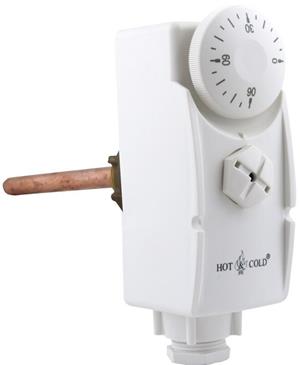 Termostat de imersiune 0-90C sonda 1/2 l-100mm Tecnogas