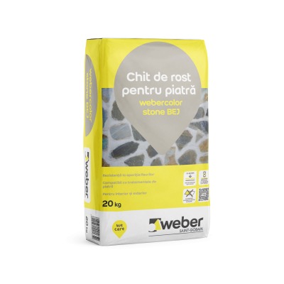 Webercolor stone BEJ - Chit de rost pentru piatra, clasa CG2 A W, sac hârtie 20 kg