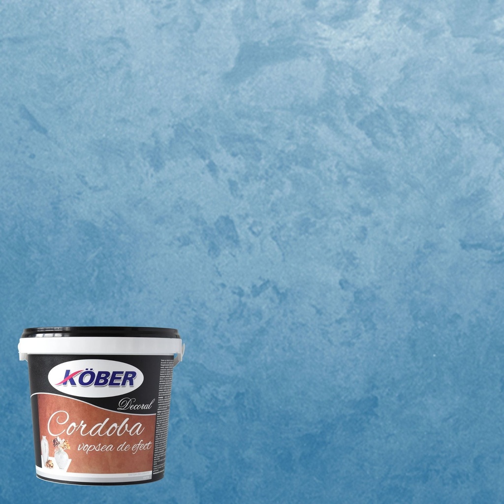 Efect cordoba aluminiu Persian Blue 2 P1.5l Kober