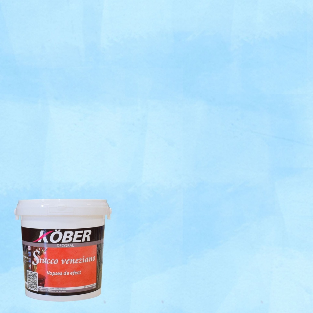 Efect stucco V8711 albastru nautic P1 Kober