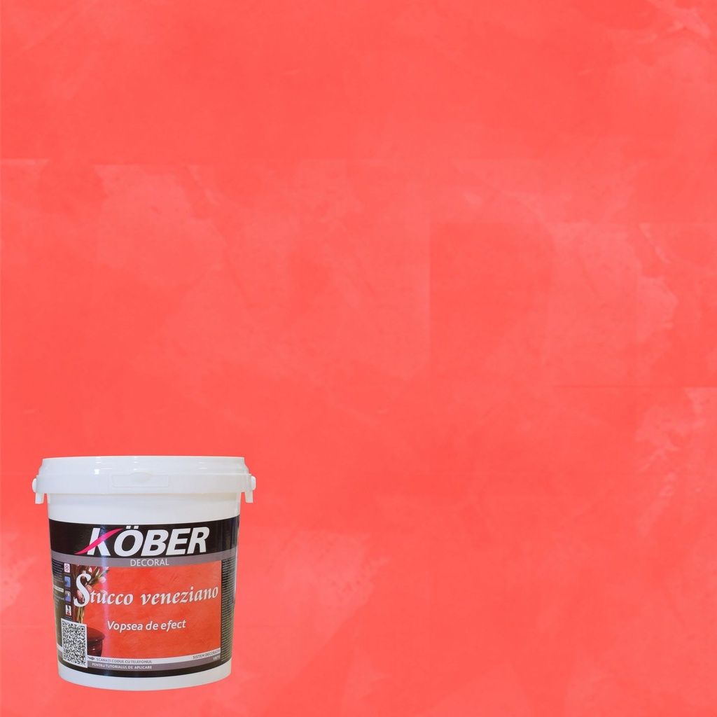 Efect stucco V8711 rosu mac P1 Kober
