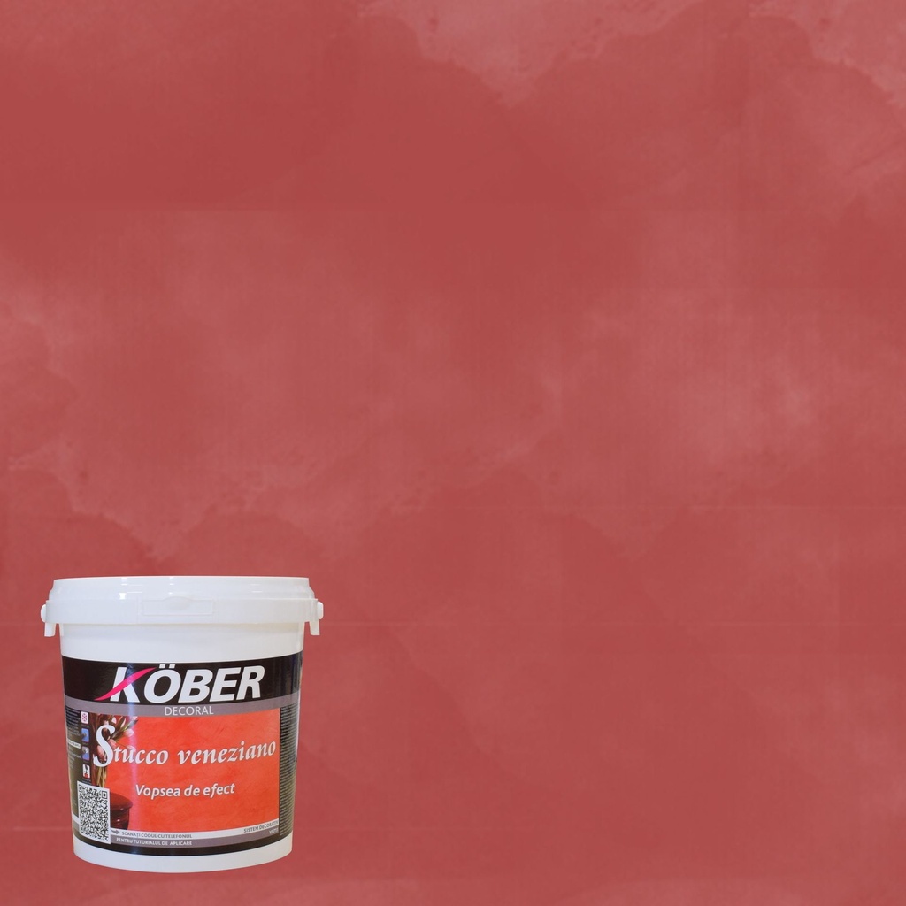 Efect stucco V8711 rosu vin P1 Kober