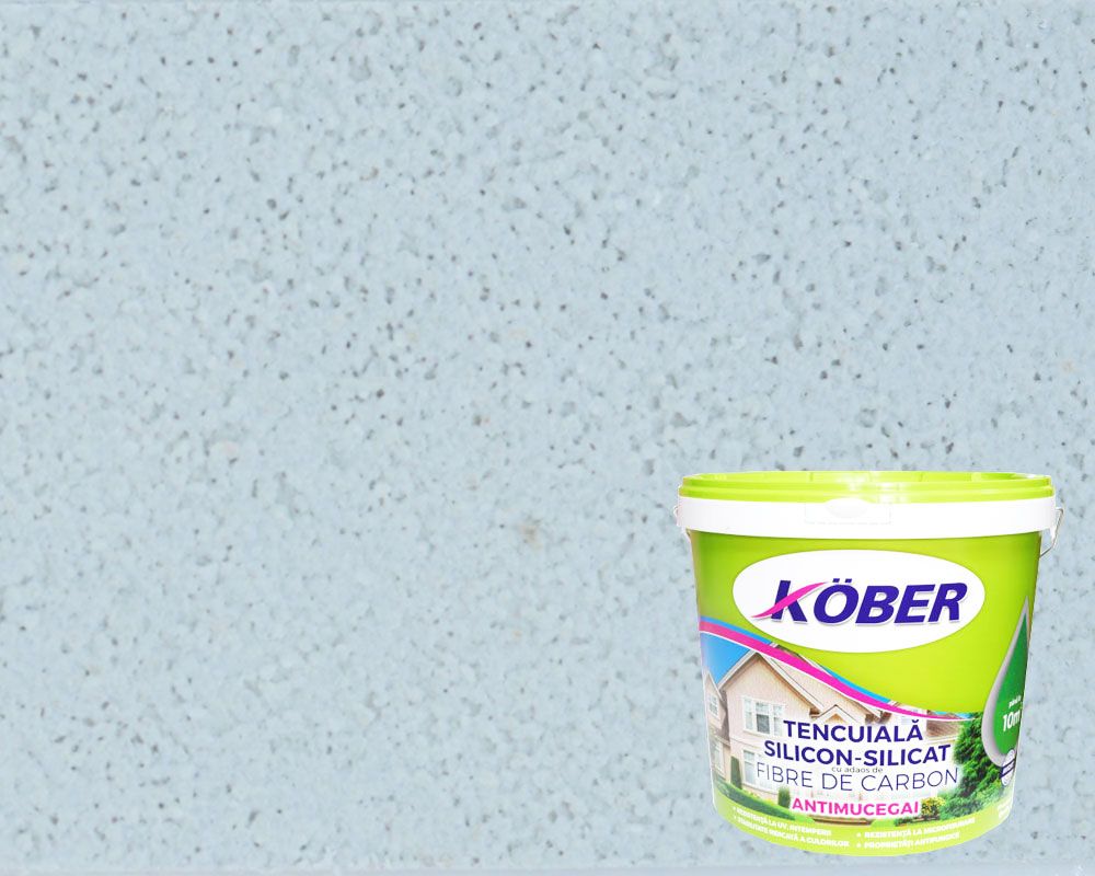 Tencuiala silicon silicat fibra de carbon bob de orez piper alb 25kg Kober