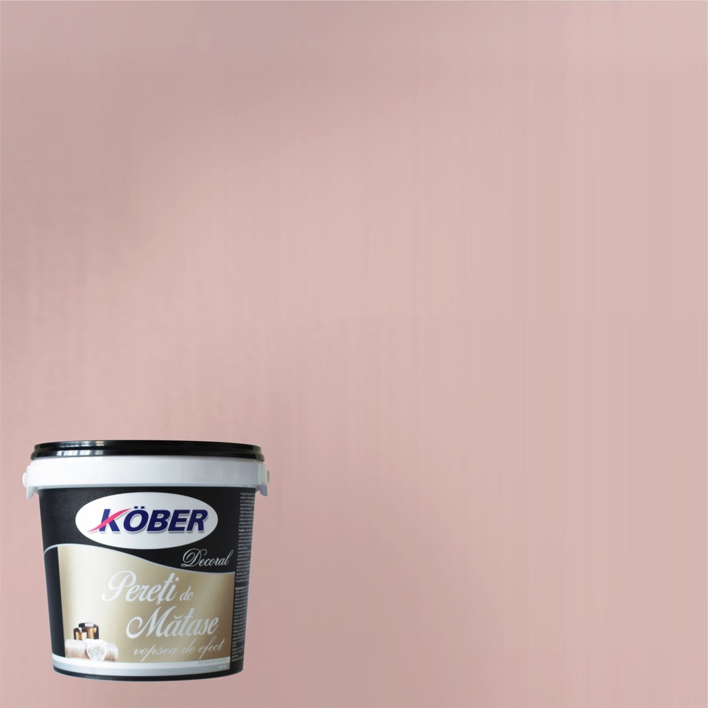 Vopsea decorativa Decoral Pereti de Matase, interior, ciocolata, 1.5 L Kober