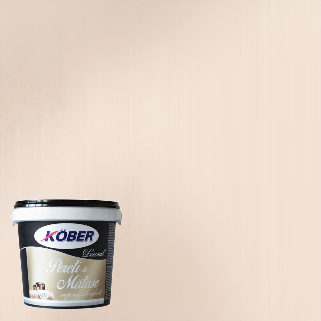 Vopsea decorativa Decoral Pereti de Matase, interior, mousse, 1.5 L Kober