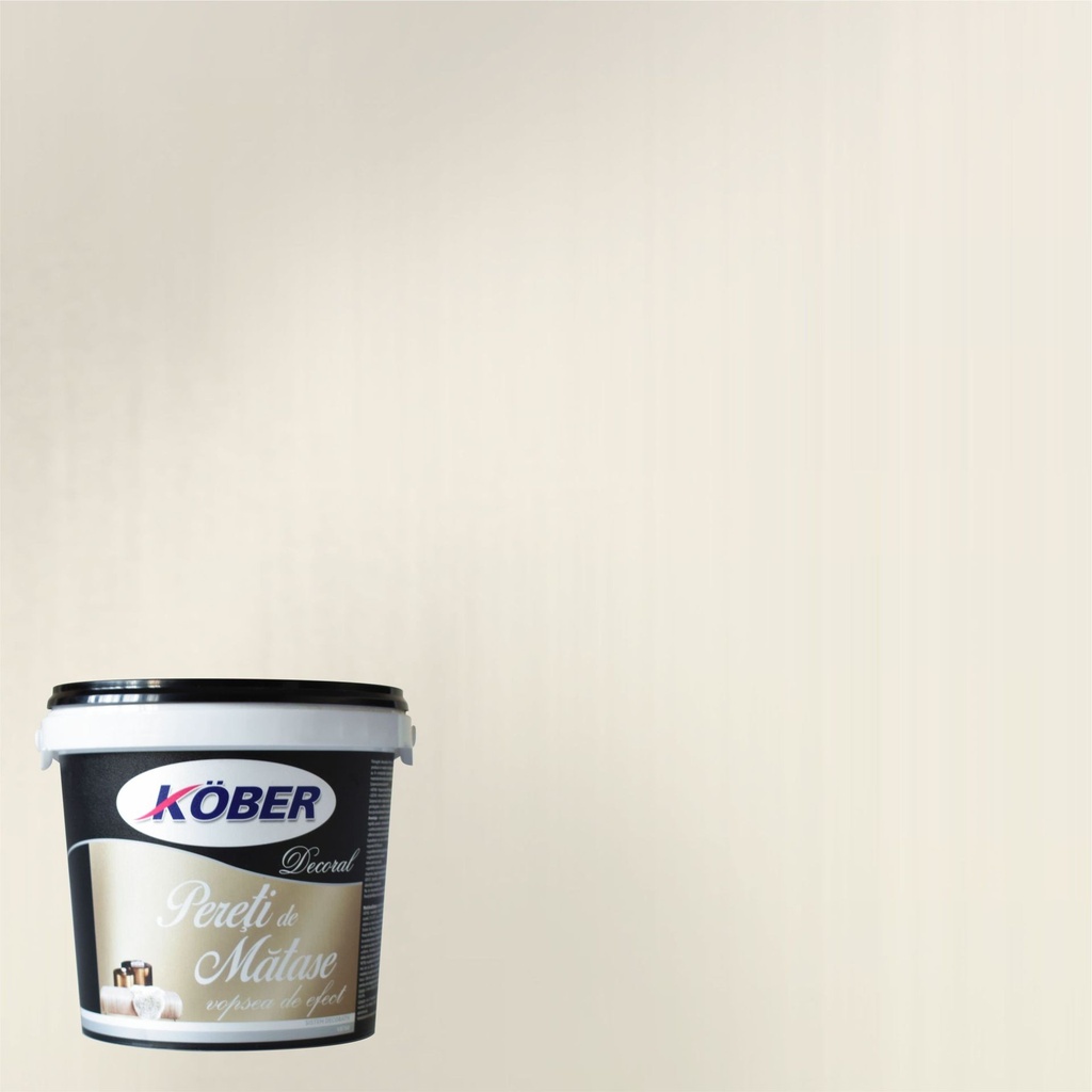 Vopsea decorativa Decoral Pereti de Matase, interior, panna cotta, 1.5 L Kober