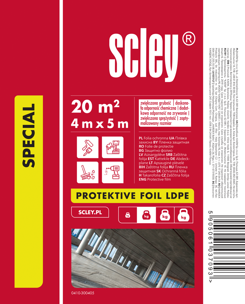 Folie de protectie ldpl 30my 4m x 5m Hardex