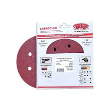 Set 5 bucati discuri velcro, SV150x8 HENR granulatie 100 suport hartie pentru slefuire, finisare lemn si metal in mediu uscat Carbochim