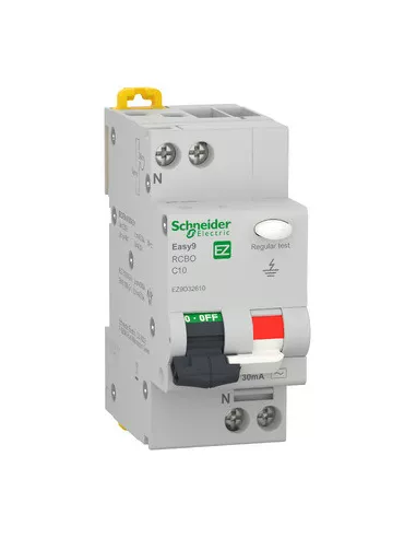 Intrerupator diferential RCBO 1P+N 4500 AC 30mA C 10A Schneider