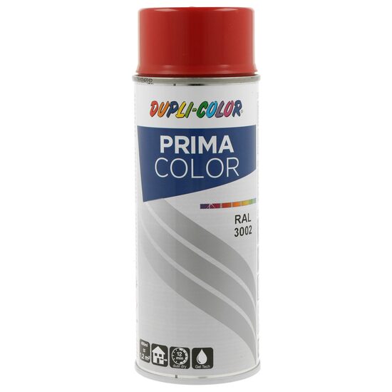 Vopsea spray acrilică Prima Color RAL3002 roșu carmin, 400ml Dupli Color