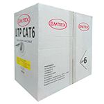 CABLU UTP CAT 6 CUPRU 23AWG 0.57MM 305M EMTEX *pret pe metru liniar