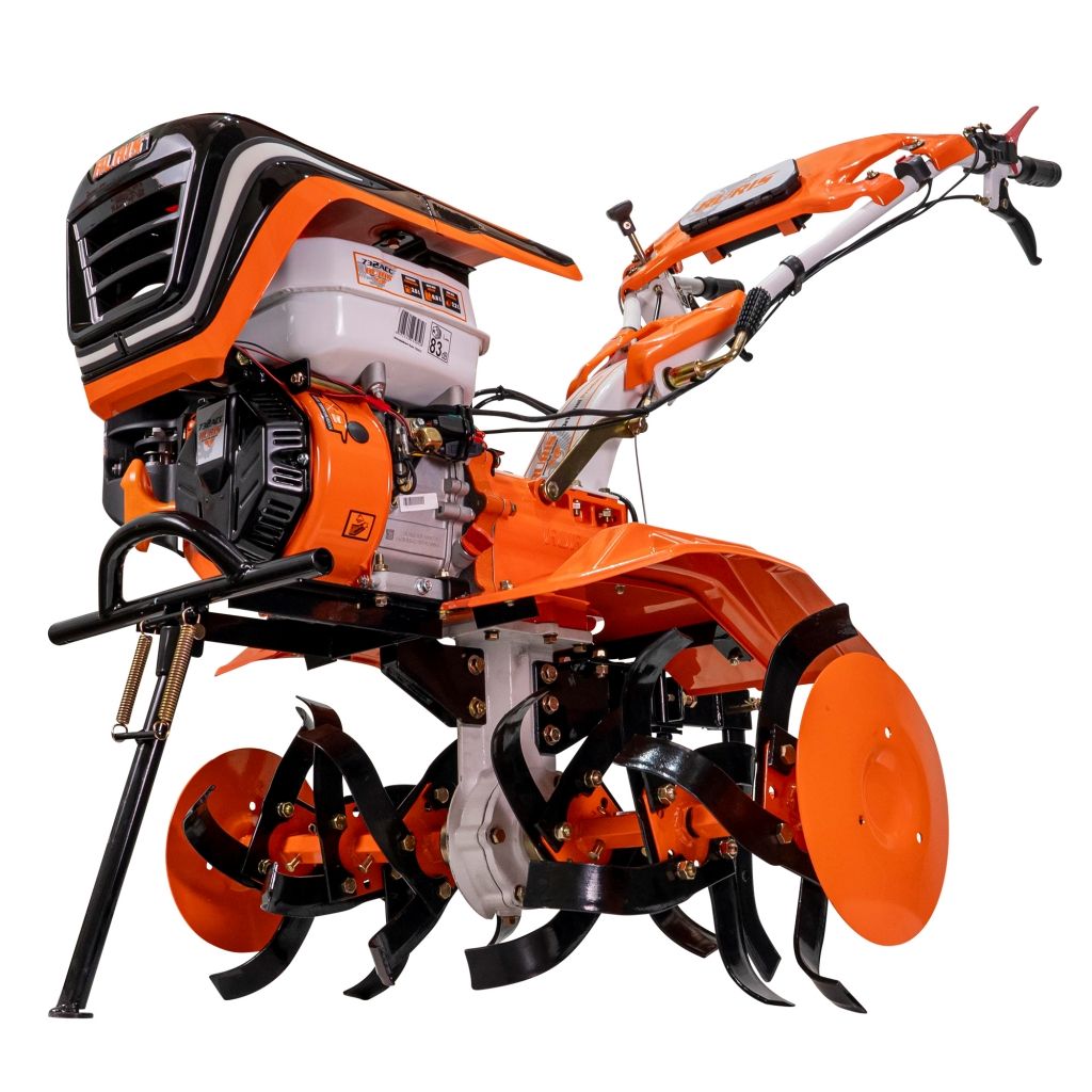 Motosapatoare Ruris 732acc, 8.5 CP + roti cauciuc 5.00-8+rarita+plug+adaptor+dispozitiv scos cartofi+roti metalice 400 fara manicot+cultivator+ set contragreutati 10kg