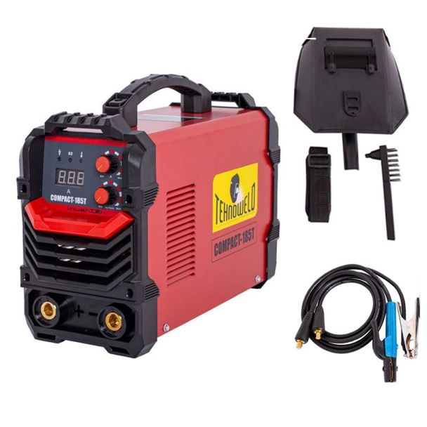 Invertor sudura COMPACT-185T, 180 A, electrozi 1.6-4 mm, cu accesorii MMA Tehnoweld 