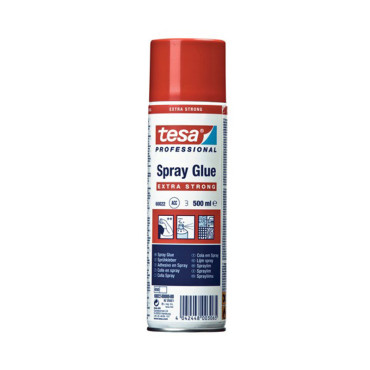 Adeziv tip spray, universal, Extra Strong, alb, 500 ml Tesa
