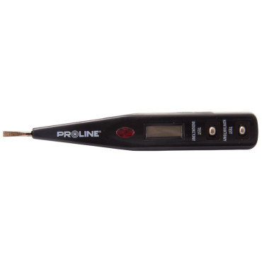 Indicator tensiune cu ecran LCD si bec 12-220V/125mm Proline