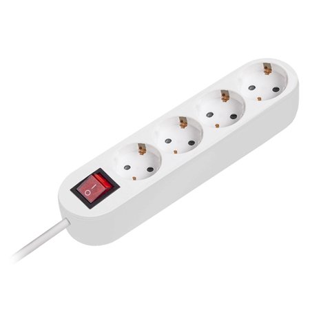 Prelungitor 3x1.5mm 4 prize 3m intrerupator