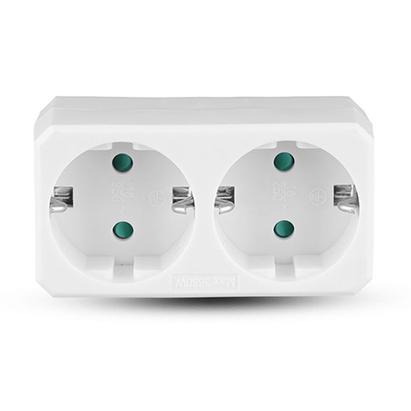 [sku-8783] Adaptor 2 prize 2x16A Max 2300W
