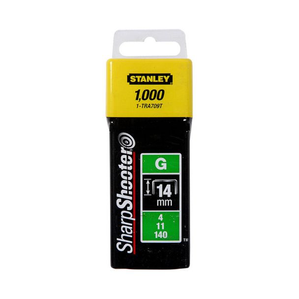 [1-TRA709T] Capse din otel galvanizat 1-TRA709T, pachet 1000 buc, 14mm Stanley