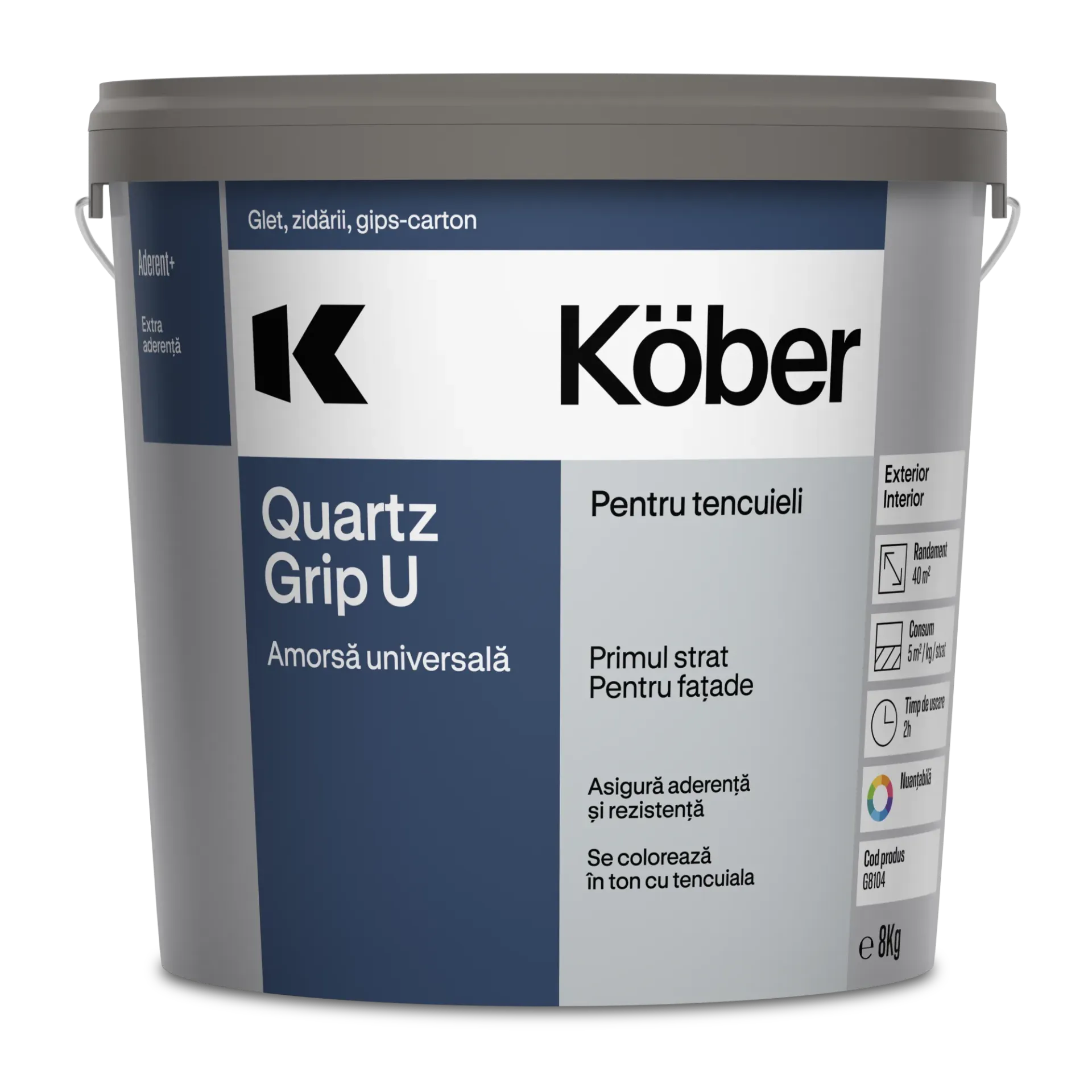 Amorsa perete G8104, interior/exterior, 8l Kober