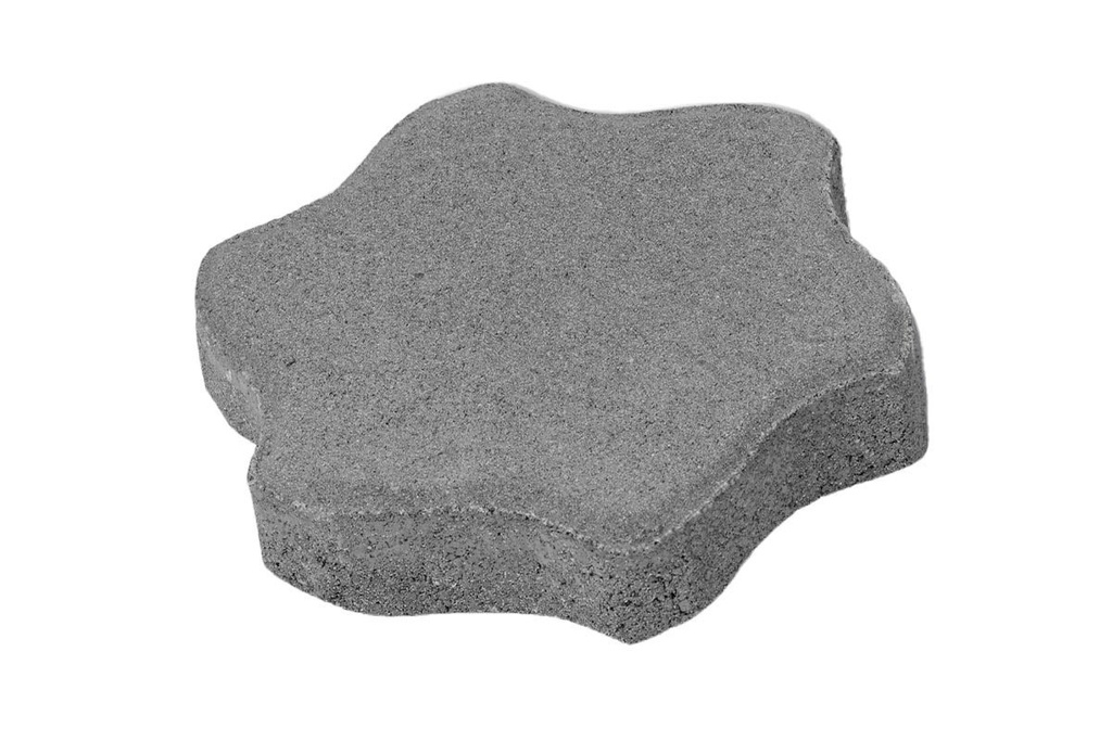 Pavaj Floare 2 4cm 24x24cm~13.83mp/pal gri ciment Elis Pavaje