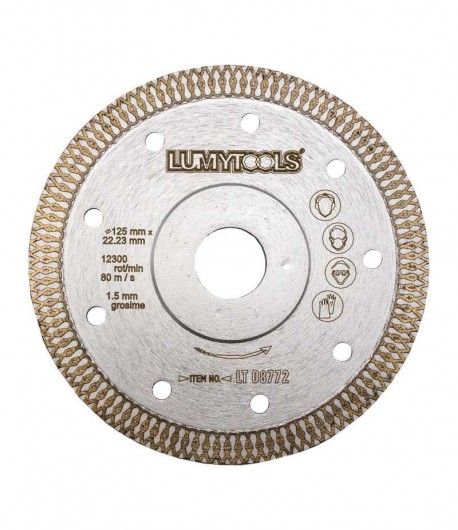 Disc diamantat pentru ceramica, 125 mm LT08772 Lumytools