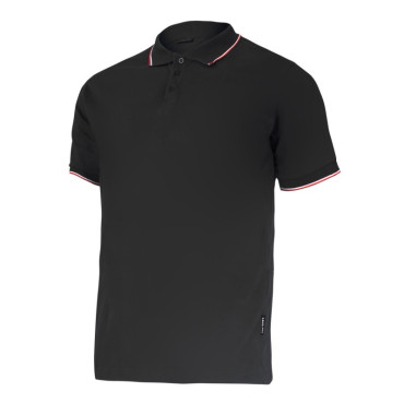 Tricou bumbac polo subtire / negru - S Lahti Pro