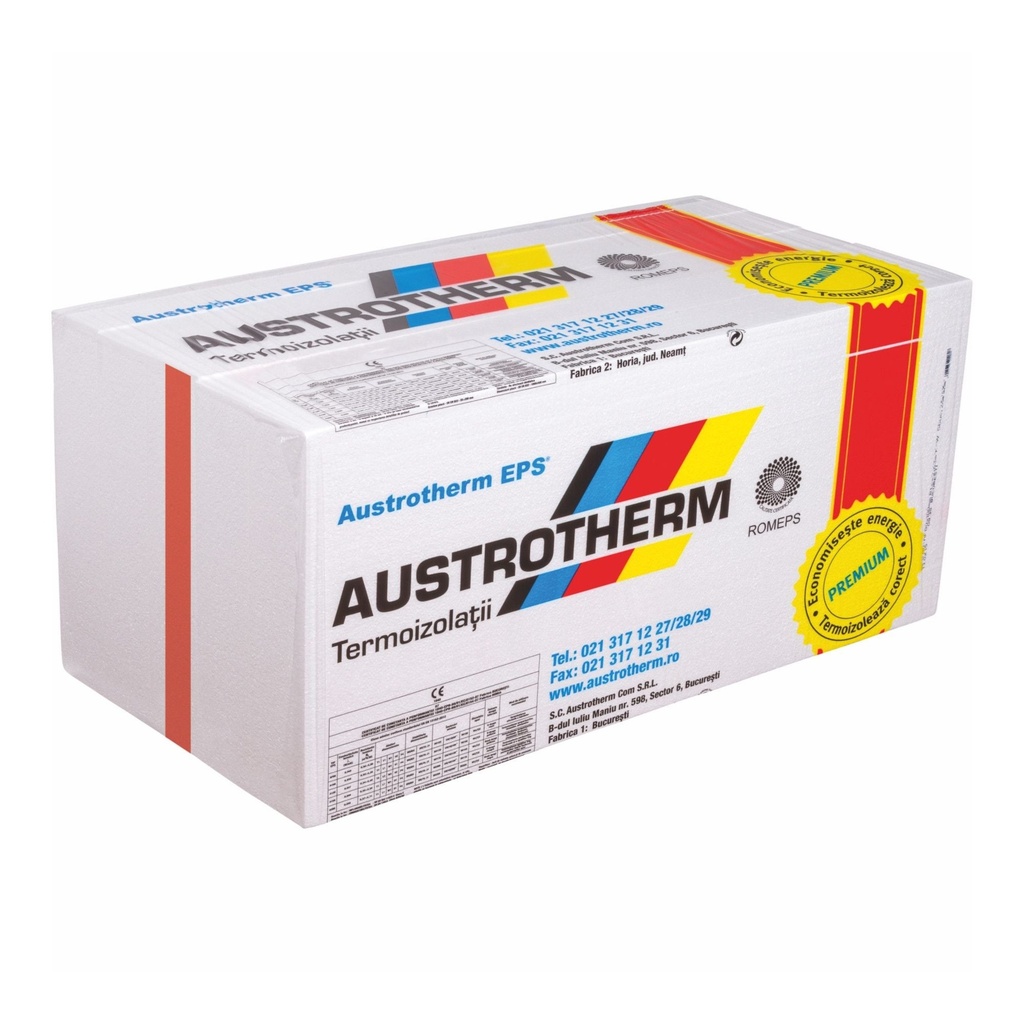 Polistiren expandat 15cm eps80 1.5mp 3foi/bax 0.25mc/bax Austrotherm