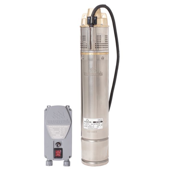[SI13055] Pompa submersibila periferica SI13055, diametru 4", 1800W, debit 3300l/h, inaltime refulare 130m Wasserkonig