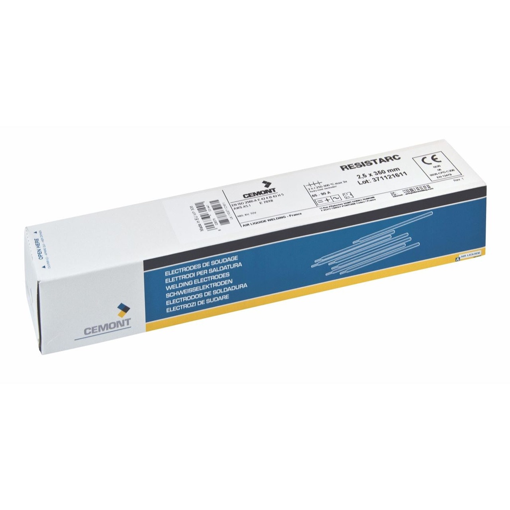 Electrozi sudură bazici SAF-FRO Resistarc Cemont (7018), 3,25x350mm 4kg/pachet