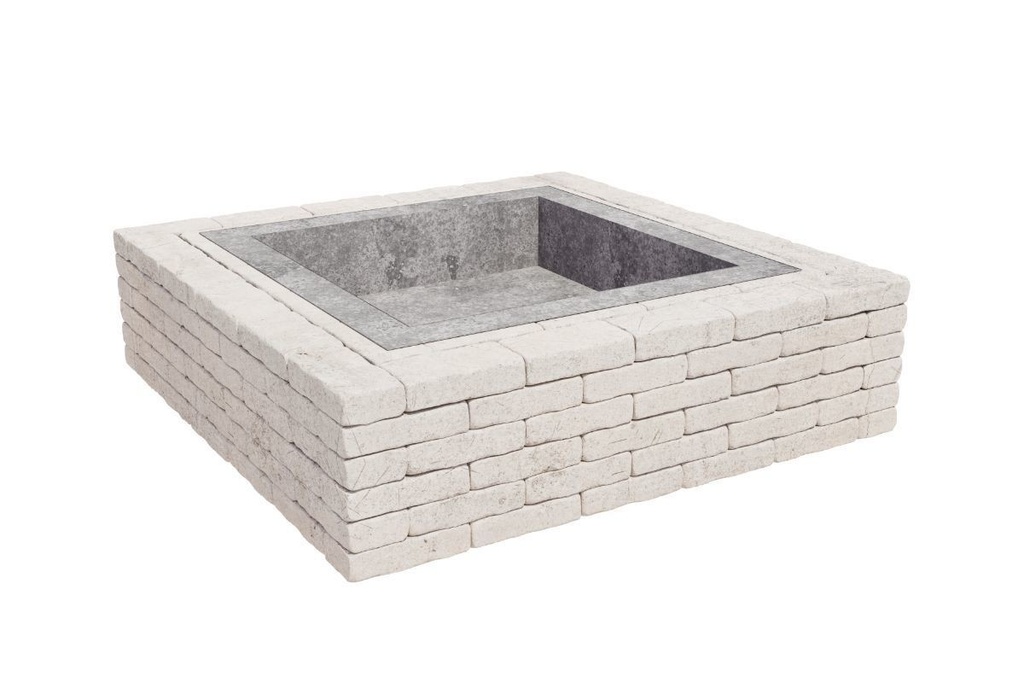 Focar Quadra 139.5x139.5x38.5cm alb crem Elis Pavaje