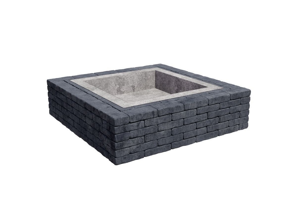 Focar Quadra 139.5x139.5x38.5cm antracit  Elis Pavaje