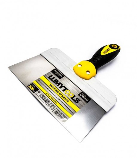 Spaclu inox tip racleta 200mm maner cauciuc LT06232 Lumytools